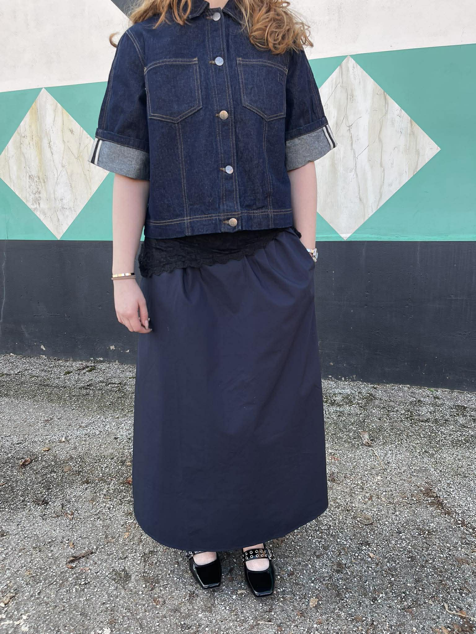 VISOPHIE Long Skirt - Navy Blazer